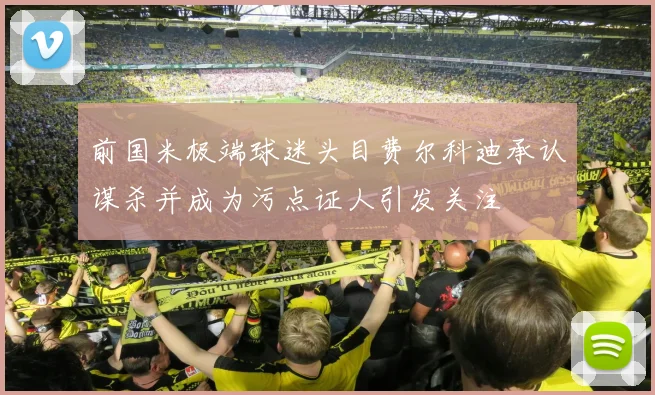 前国米极端球迷头目费尔科迪承认谋杀并成为污点证人引发关注
